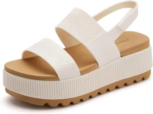 Women's Platform Sandals Lug Sole Comfortable Sandals Lightweight Water-Friendly Summer Beach Sandals