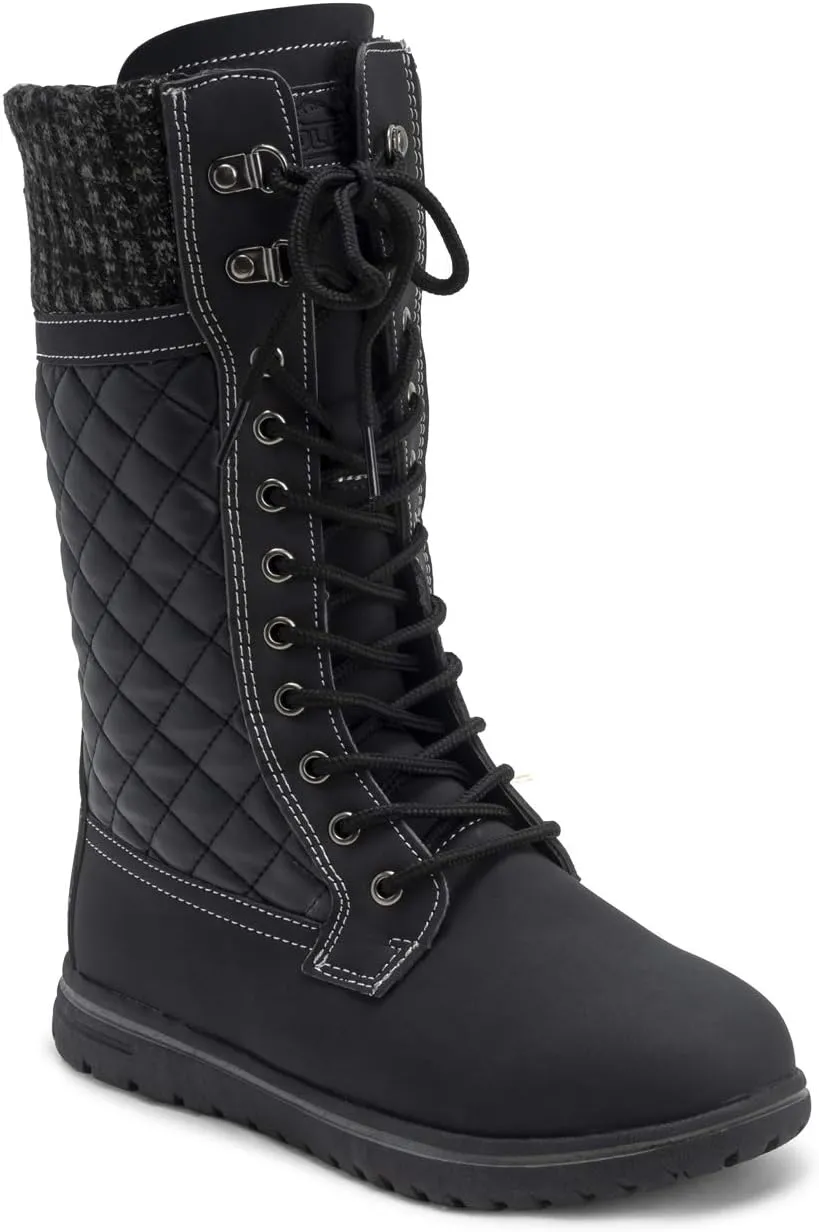 Womens Rain Thermal Warm Snow Winter Knee High Waterproof Boots