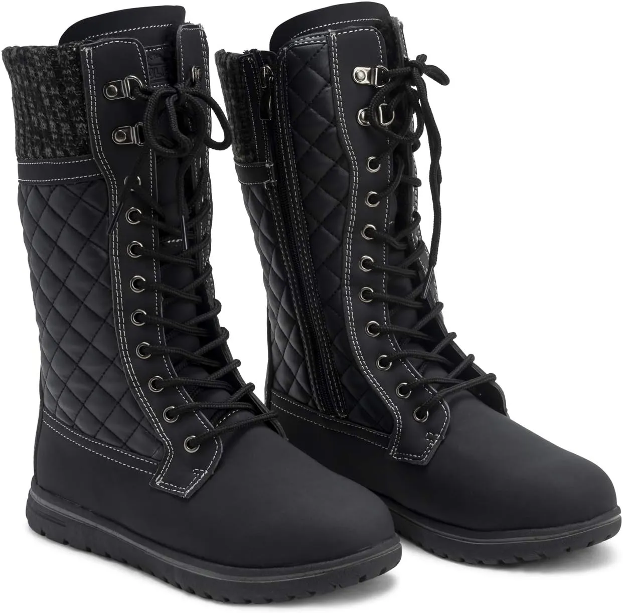 Womens Rain Thermal Warm Snow Winter Knee High Waterproof Boots