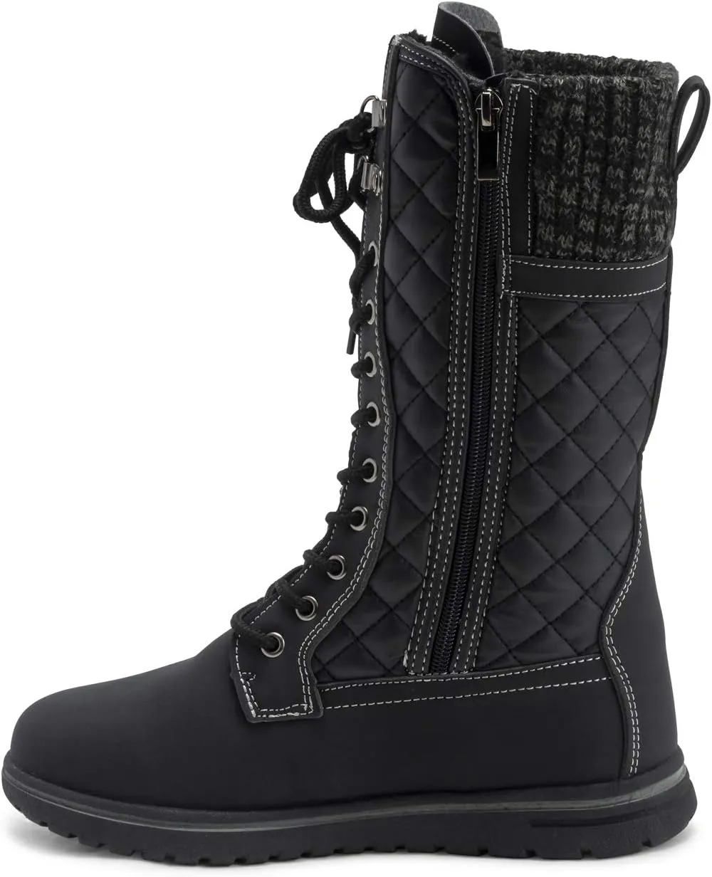 Womens Rain Thermal Warm Snow Winter Knee High Waterproof Boots