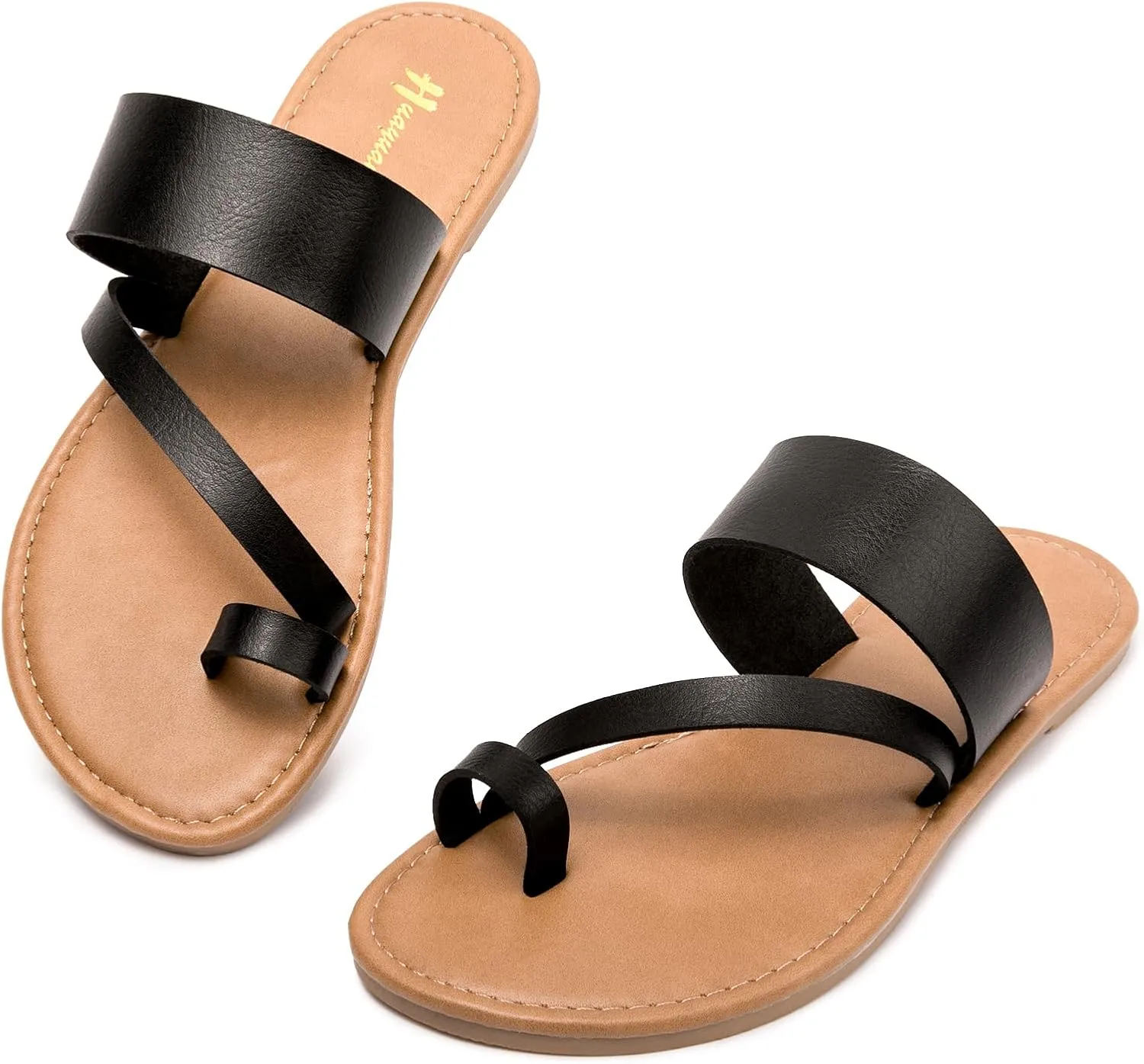 Women's Slide Sandals Slip On Flat Flip Flop Thong Casual Summer