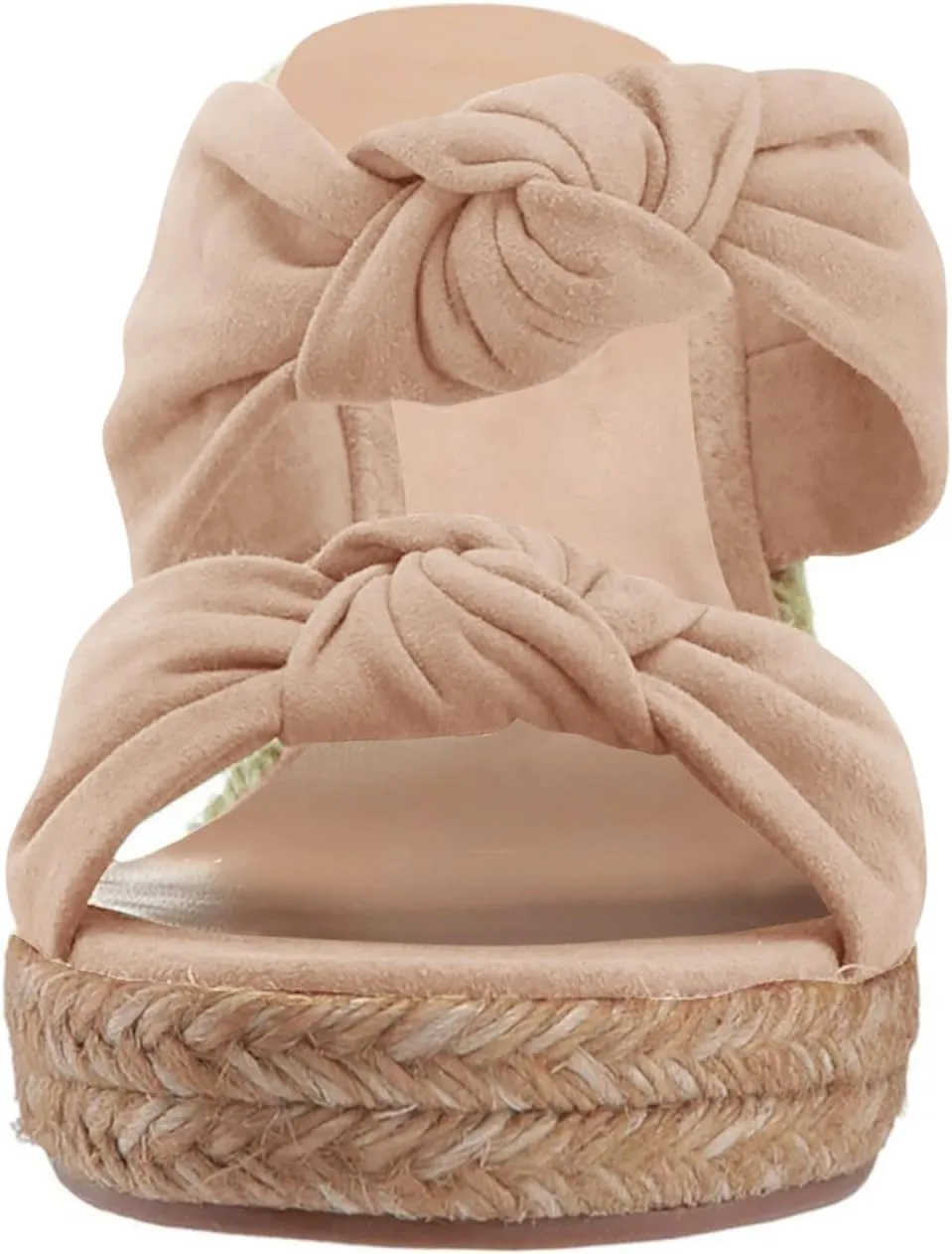 Womens Slip on Espadrilles Wedges Sandals Slides Platform Bow Open Toe Summer Dressy Mules Shoes