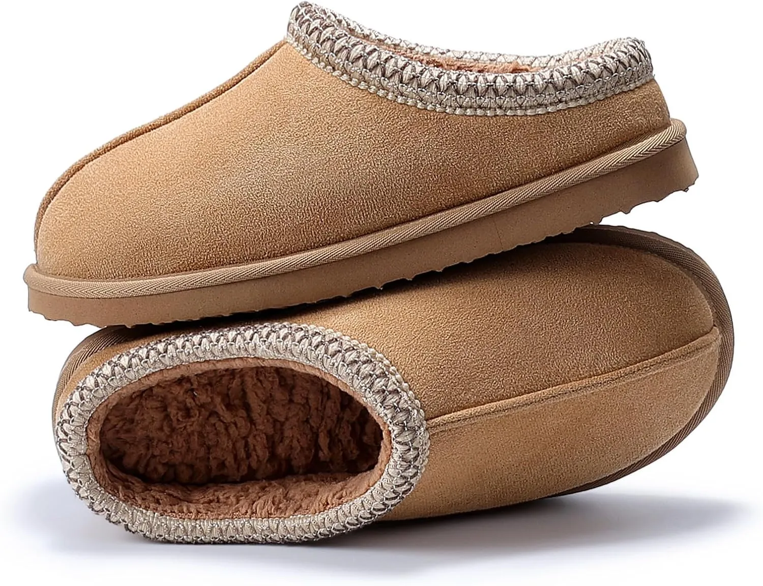Women's Slippers Fuzzy Cozy Short Ankle Shoes Indoor and Outdoor Mules Furry Warm House Slippers for Woman Cute Fluffy Clogs