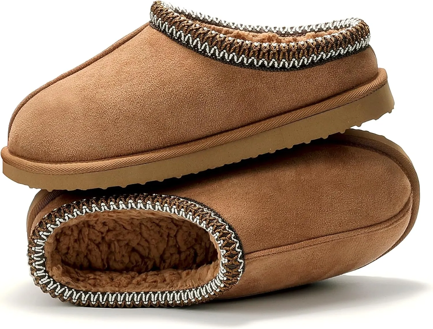 Women's Slippers Fuzzy Cozy Short Ankle Shoes Indoor and Outdoor Mules Furry Warm House Slippers for Woman Cute Fluffy Clogs