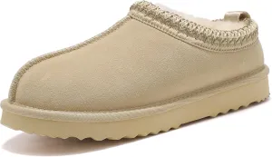 Women's Slippers Platform Mini Boots Faux Fur Warm Winter Mules Cozy Warm House Shoes Indoor and Outdoor