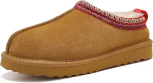 Women's Slippers Platform Mini Boots Faux Fur Warm Winter Mules Cozy Warm House Shoes Indoor and Outdoor