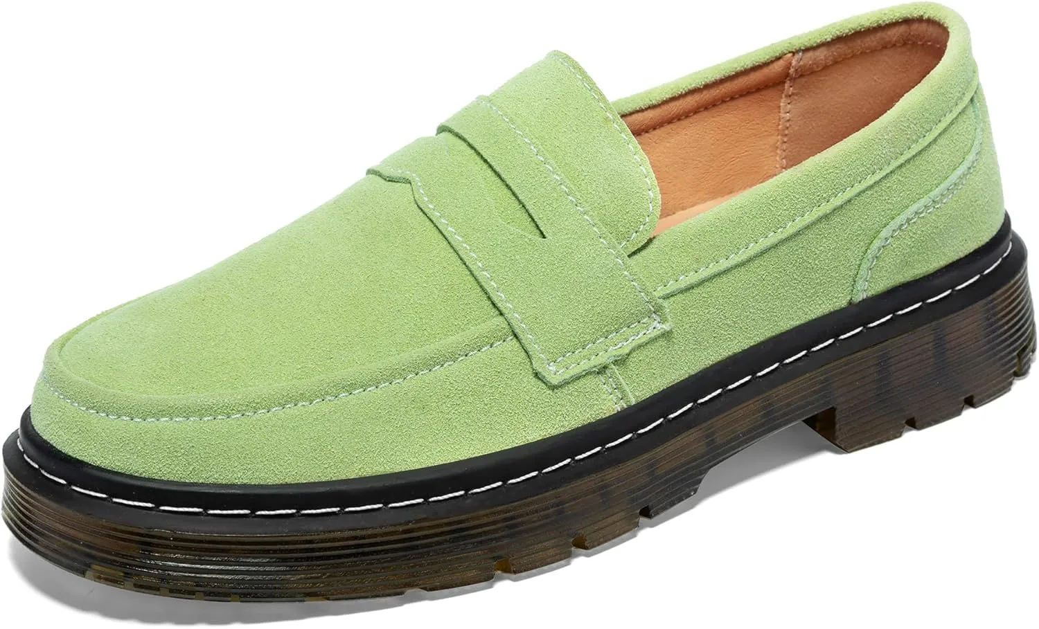 Women's Suede Penny Loafer Comfort Driving Moccasins Casual Slip-Ons Loafer Flats Fashion Women Business Work Shoes