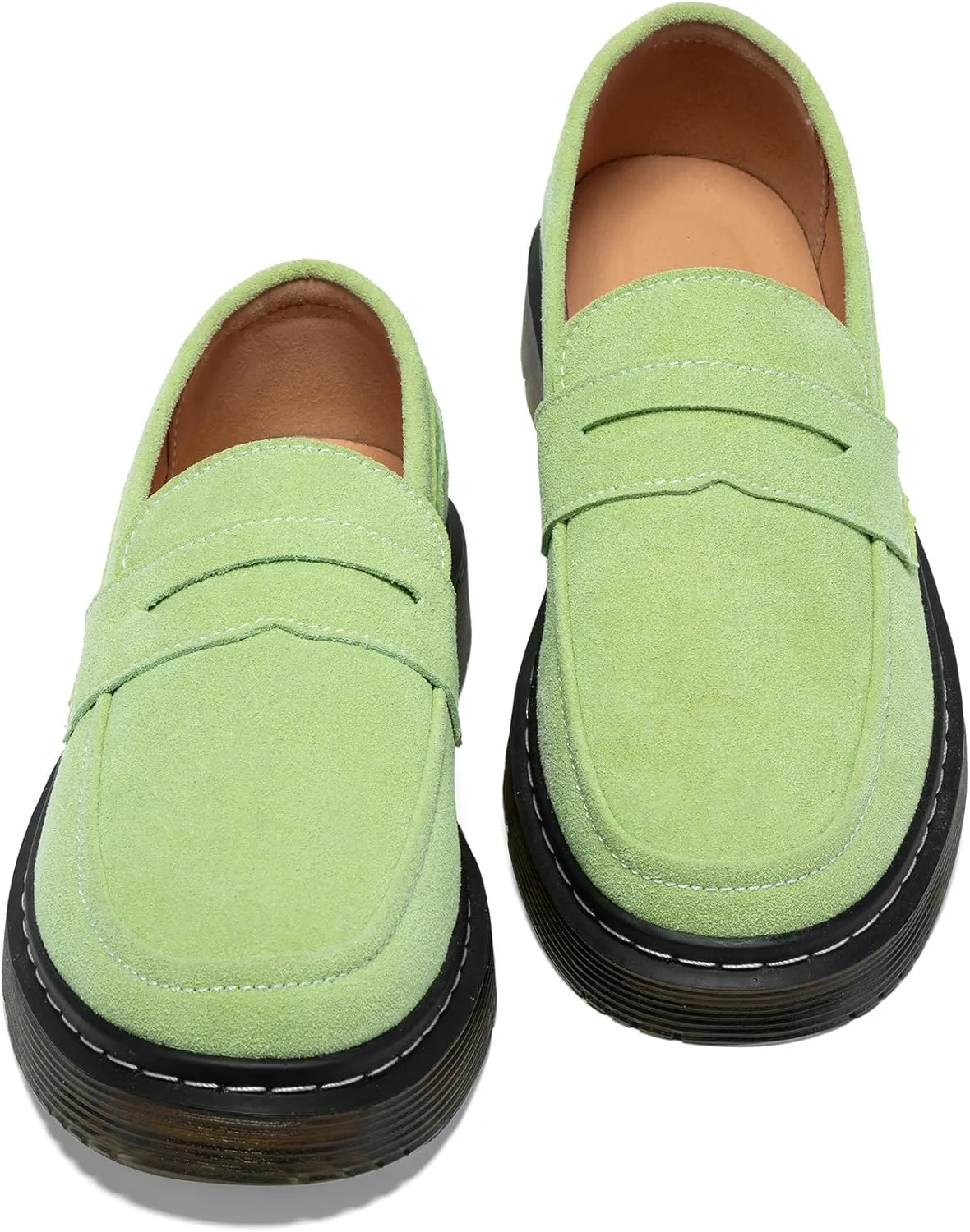 Women's Suede Penny Loafer Comfort Driving Moccasins Casual Slip-Ons Loafer Flats Fashion Women Business Work Shoes