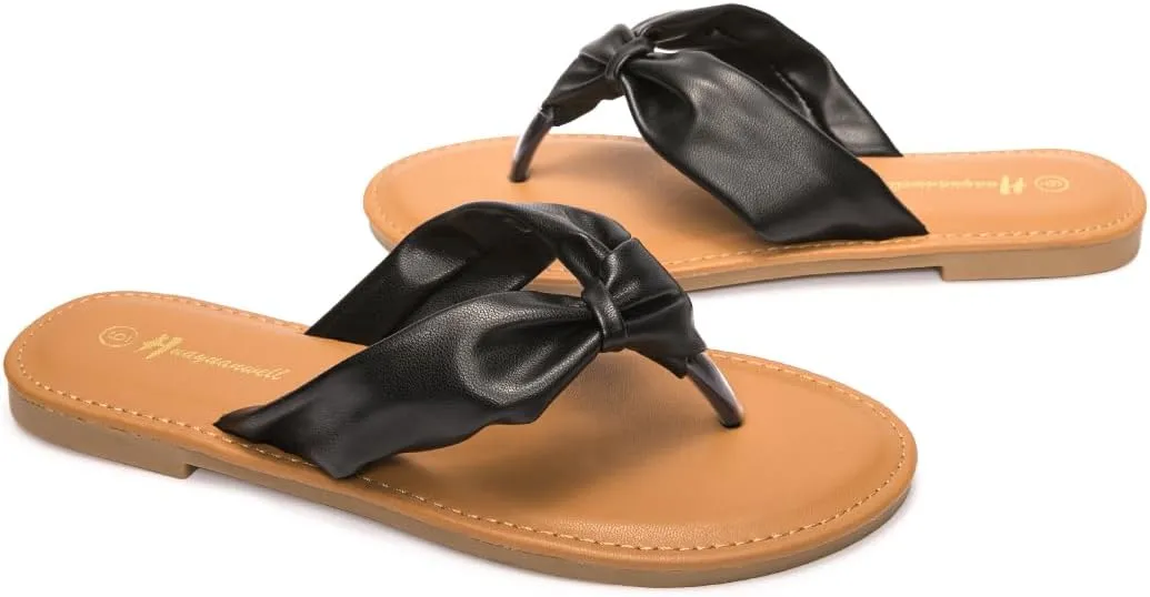 Women's Thong Sandals Flip Flop T Strap Sandals Slip On Flat Sandals Casual Slide Sandals for Women Dressy Summer