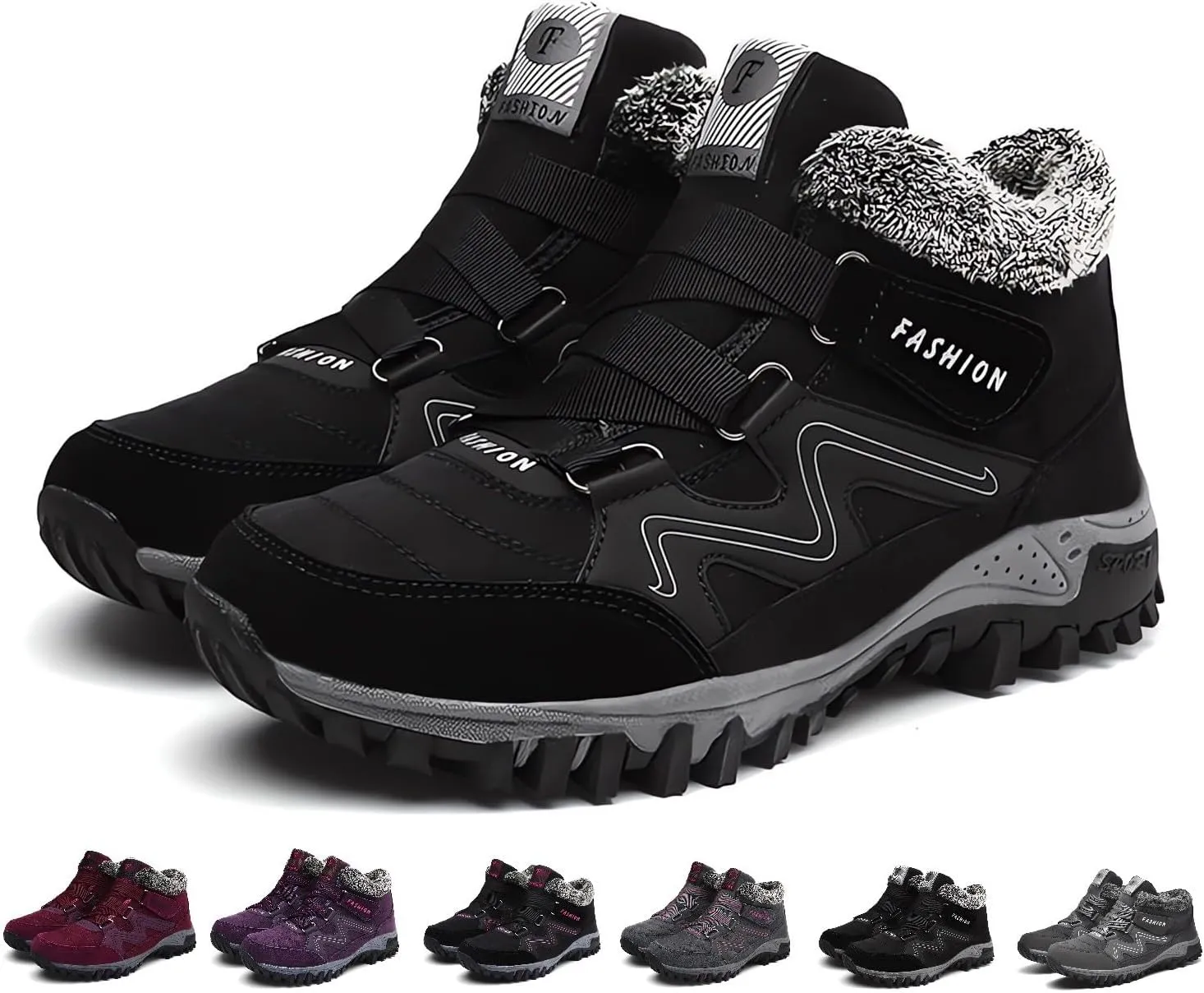 Women's Winter Thermal Boots for Women Waterproof Snow Winter Warm Hiking Work Comfy Boots Sneakers Walking Shoes