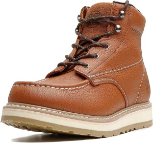 Work Boots for Men - 6" Composite/Soft Toe Mens Work Boots, Non-Slip Water Resistant EH Construction Work Shoes