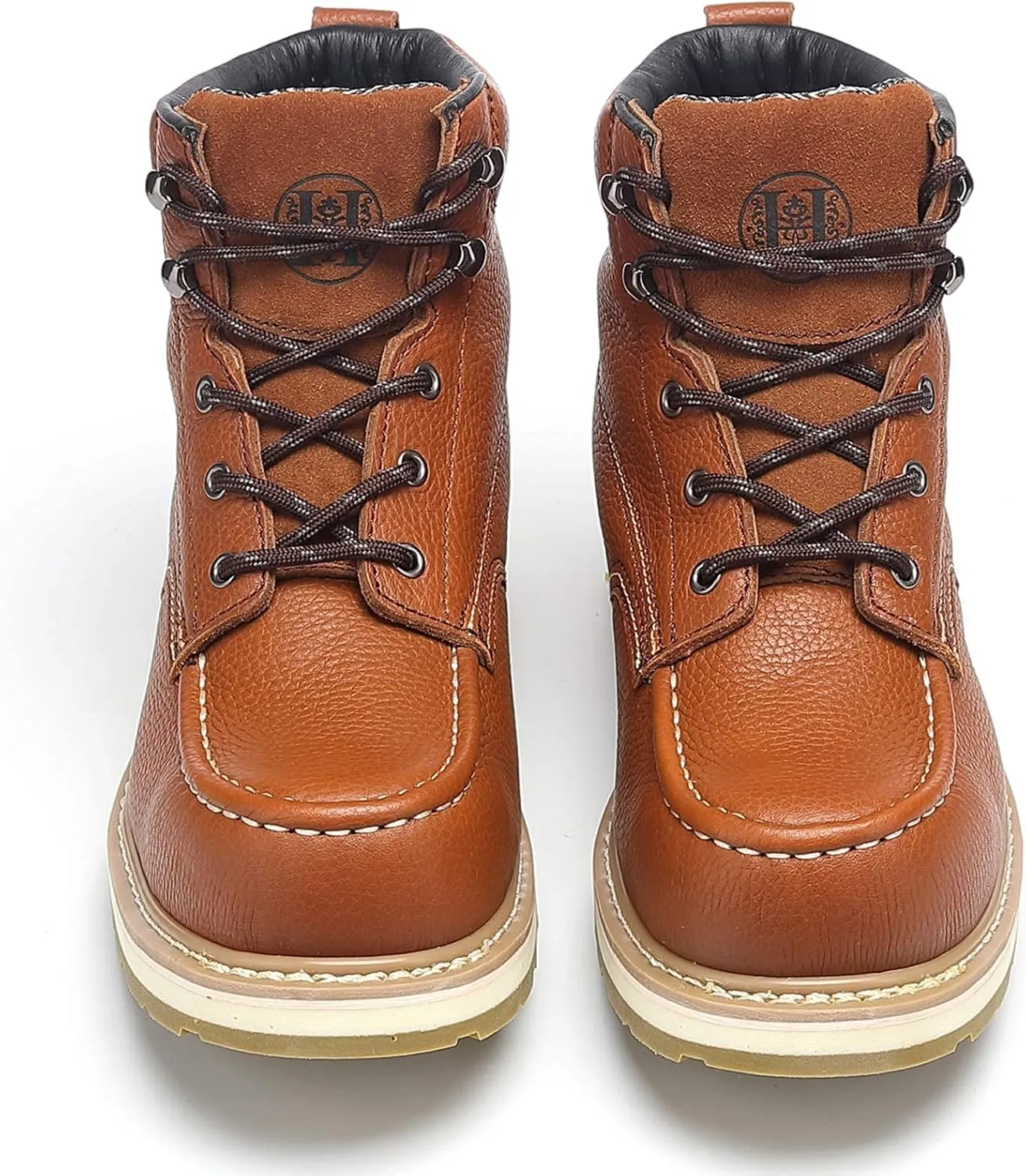 Work Boots for Men - 6" Composite/Soft Toe Mens Work Boots, Non-Slip Water Resistant EH Construction Work Shoes