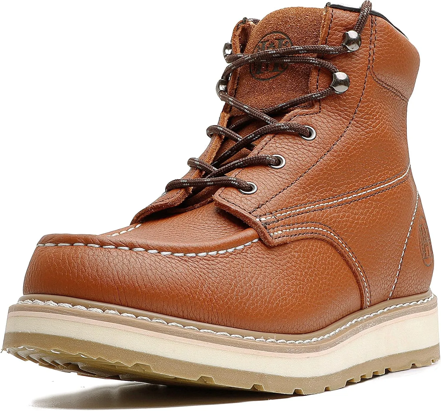 Work Boots for Men - 6" Composite/Soft Toe Mens Work Boots, Non-Slip Water Resistant EH Construction Work Shoes
