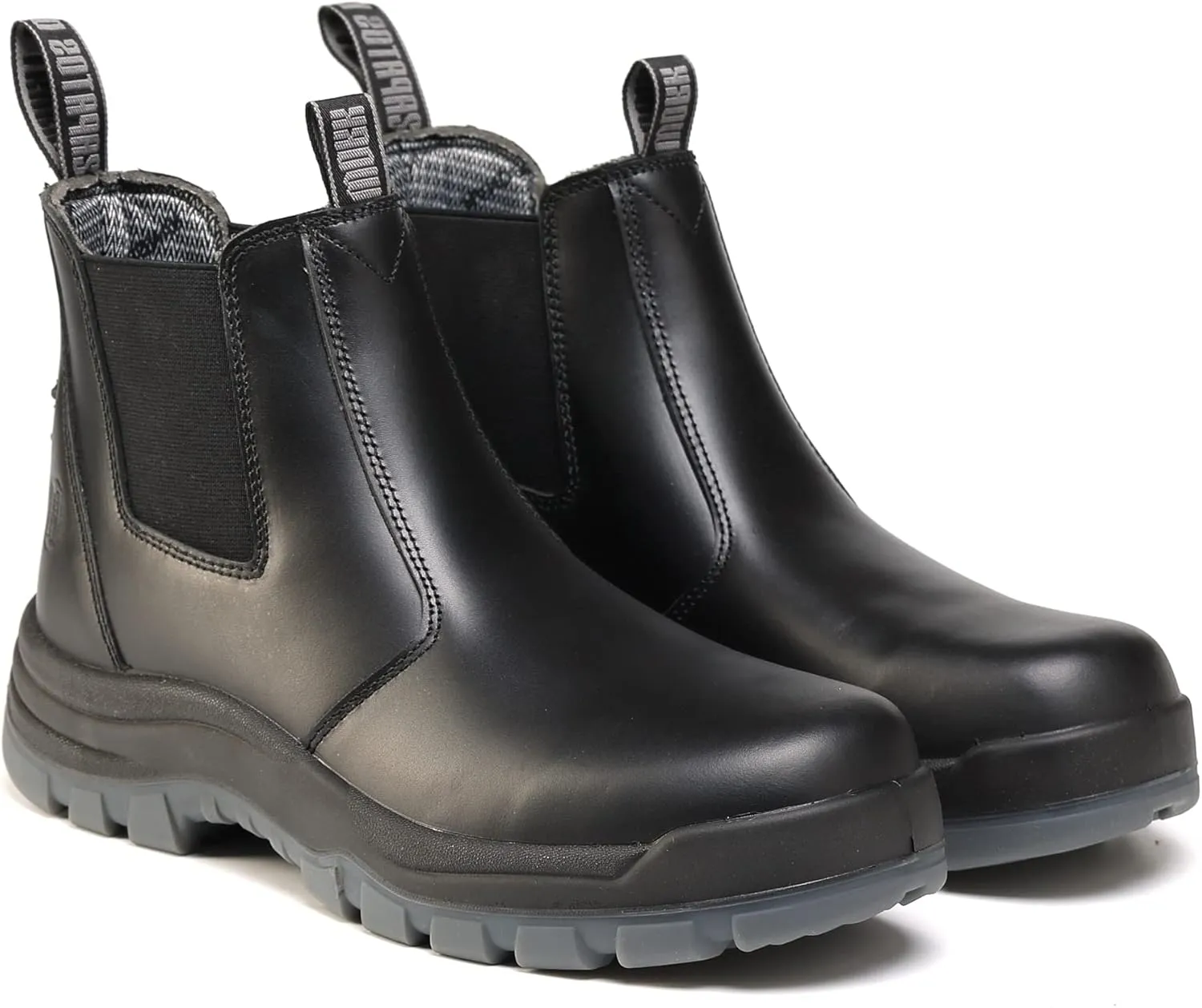 Work Boots for Men, Composite/Soft Toe Waterproof Working Boots, Slip Resistant Anti-Static Slip-on Safety Working Shoes 8 9 10 11 12 13