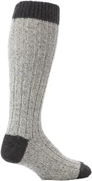Workforce - Mens Extra Long Knee High Thick Warm Wool Rich Knitted Boot Socks