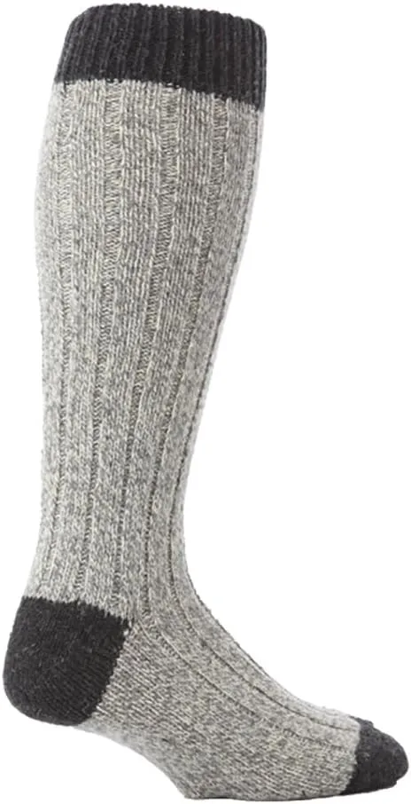 Workforce - Mens Extra Long Knee High Thick Warm Wool Rich Knitted Boot Socks