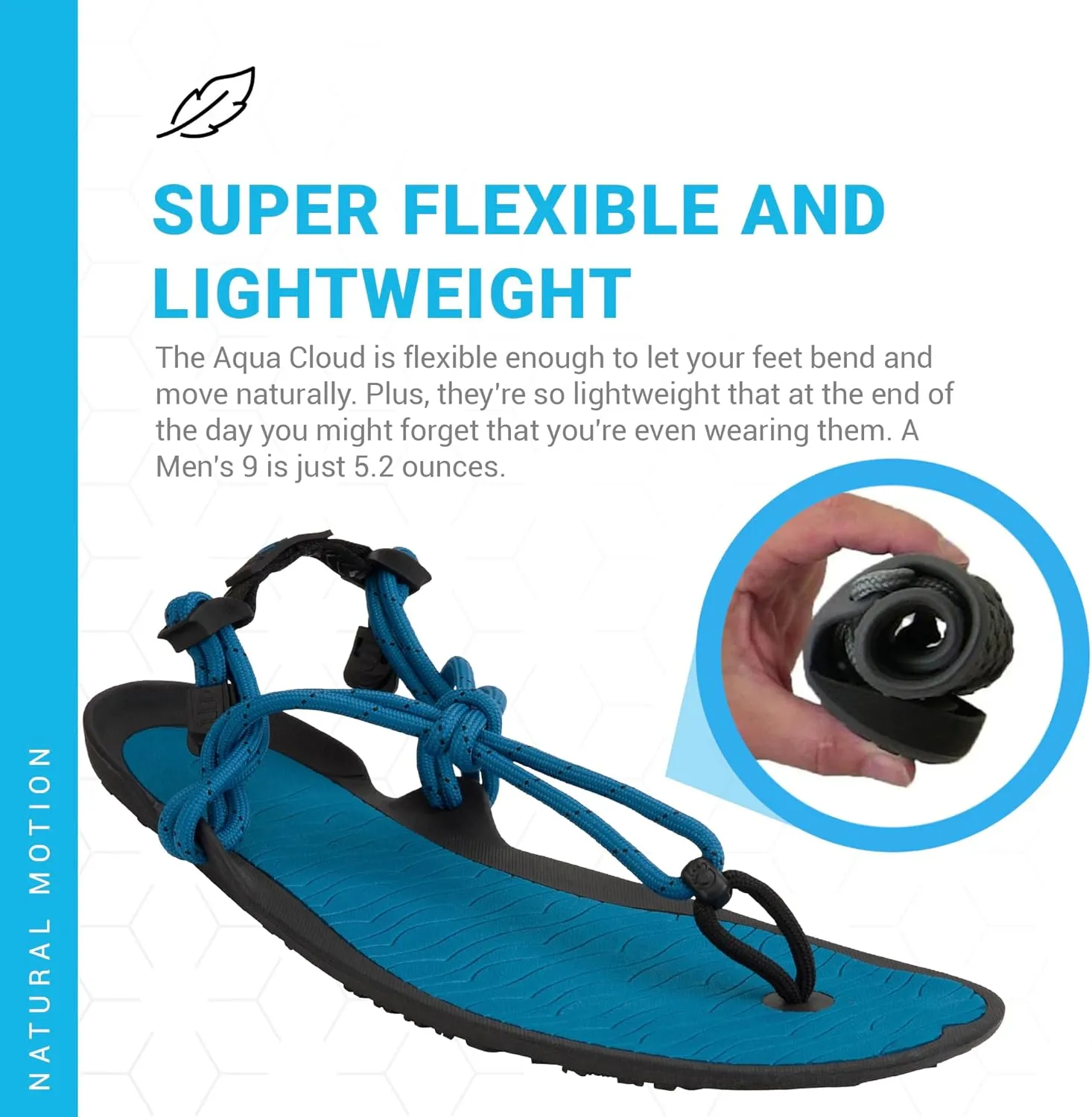 Xero Shoes Men's Aqua Cloud Barefoot Water Sandal