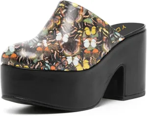 YDN Women Casual Block Heel Mules Cozy Platform Chunky Sandals Closed Toe Slip On Clogs Party Dress Daily Shoes Size 4-15 US