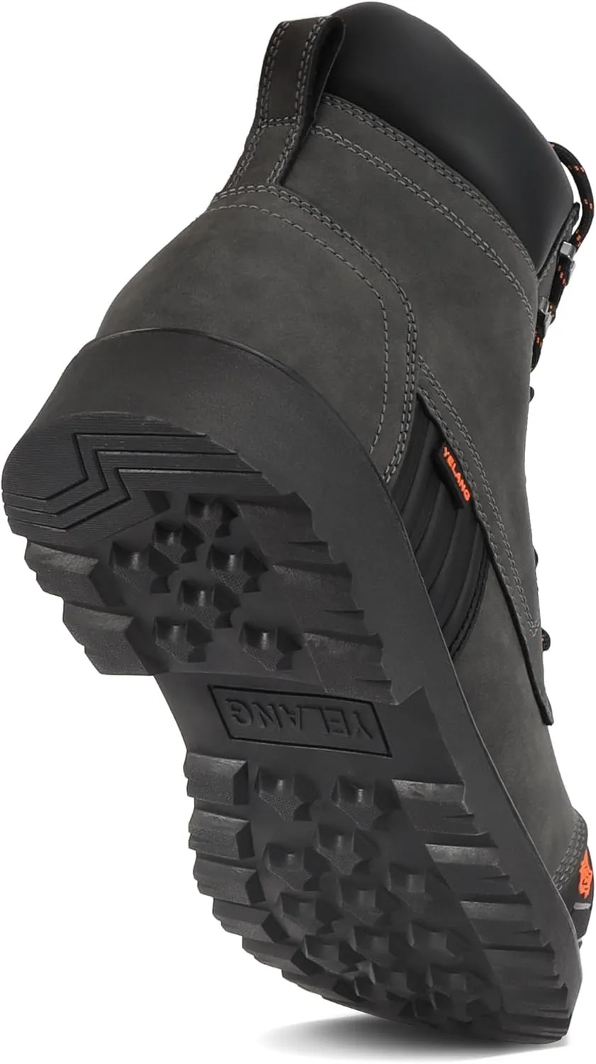 Yelang Men's Steel Toe Safety Work Boot Slip Resistant Puncture Utility Shoes 6 Inch For Industrial Construction Outdoor botas de trabajo para hombre