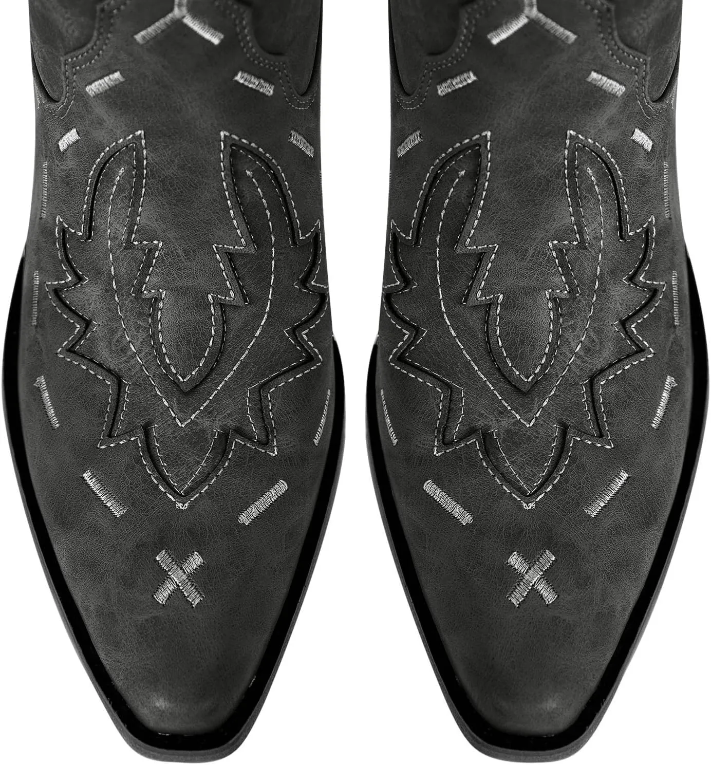 Yolkomo Cowboy Boots for Women Knee High Cowgirl Boots Lace Up