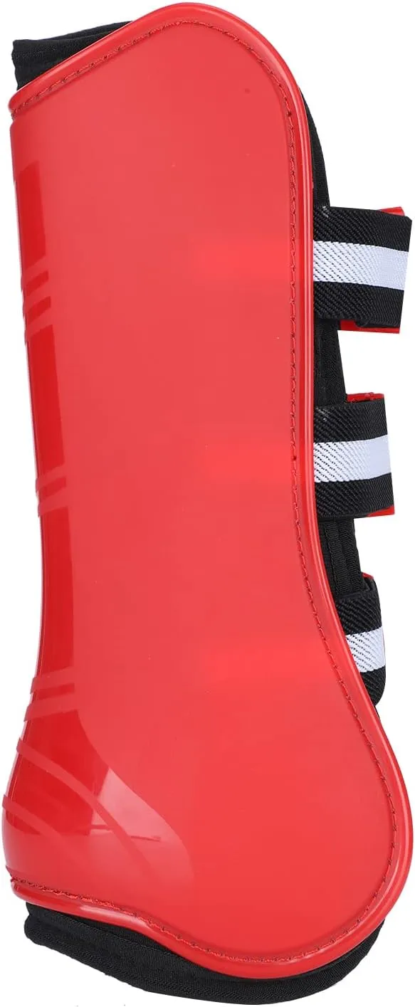 Yosoo Horse Riding Boots, Horse Boots PU Shell Tendon Fetlock Brace Guard Boots Horse Legguard Obstacle Leg Protector with Soft Lining Splint Boots for Horses for Horse Riding Equestrian