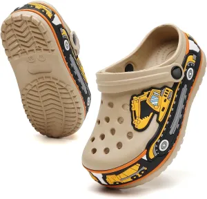 YUKTOPA Girls Boys Clogs Shoes Cartoon Slides Sandals Little Kid's Slip-on Garden Shoes Lightweight Beach Pool Shower Slippers