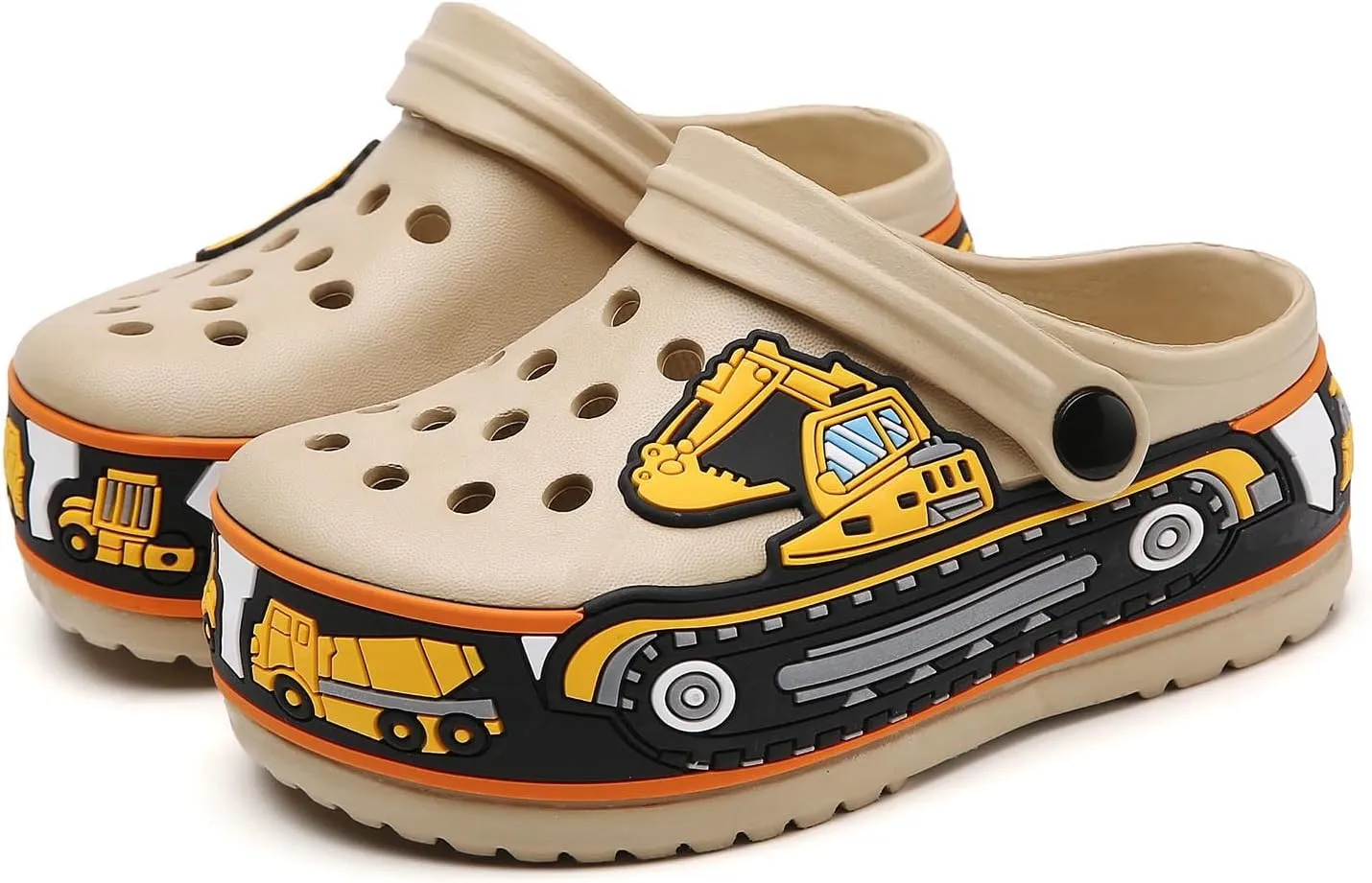 YUKTOPA Girls Boys Clogs Shoes Cartoon Slides Sandals Little Kid's Slip-on Garden Shoes Lightweight Beach Pool Shower Slippers