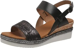 ZWRXW Sandals for Women 2025 Open Toe Ankle Strap Platform Sandal Arch Support Low Wedge Sandals Comfortable Dressy Summer Shoes Orthopedic Walking Shoes